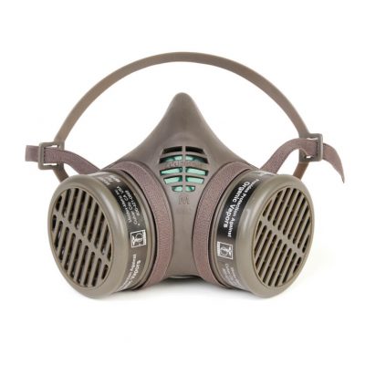 organic vapors reusable respirator face mask with additional cartridge filters